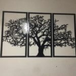 Ahşap Ağaç Tablo Üçlü Set