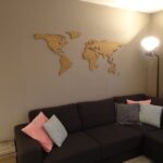 Duvar Süsü “Dünya Haritası tablosu “
