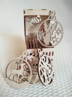 Ahşap Yılbaşı Süsü Setti - Görsel 3