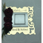 İsimli Çiçek Süslemeli Kapı Zil Süsü