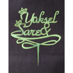 Kişiye Özel Pleksi Ayna Pasta Süsü