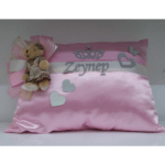Takı Yastığı İsme Özel Ayıcıklı Pembe