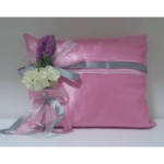 Takı Yastığı İsme Özel Çiçekli Pembe