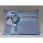 Takı Yastığı İsme Özel Çiçekli Mavi